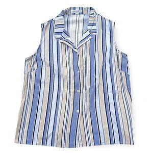 Secondhand DKR & Company, Linen Blend Sleeveless Shirt